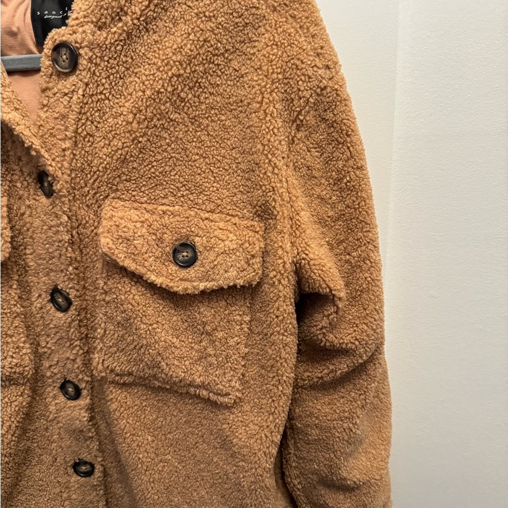Sanctuary Men's Brown Sherpa Jacket